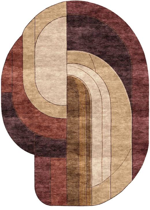 Maison Verve hand-tufted rug, Burgundy (RV000045)