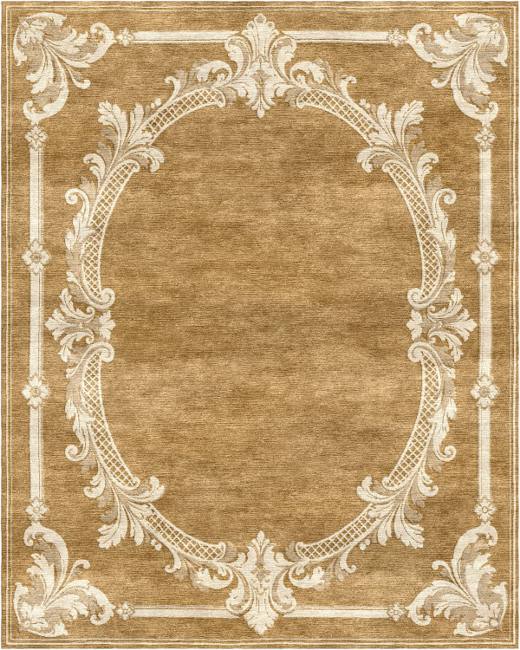 French Heritage Celine hand-tufted rug, Ochre (RV000049 D)