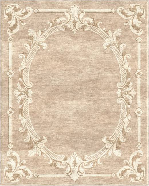 French Heritage Celine hand-tufted rug, Cream Tonal (RV000049 A)