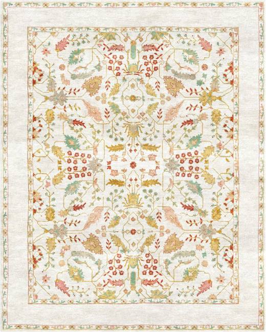 Mira Meadow hand-tufted rug, Ivory Gold (AL000007 A)