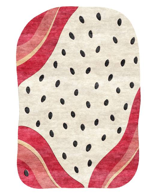 Zest Dragon hand-tufted rug, Berry Pink (AL000005)