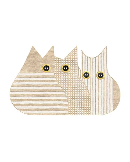 Animal Whiskers hand-tufted rug, Sand (AL000015)