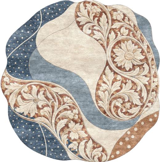 Maison Élan hand-tufted rug, Dusty Blue (RV000040)