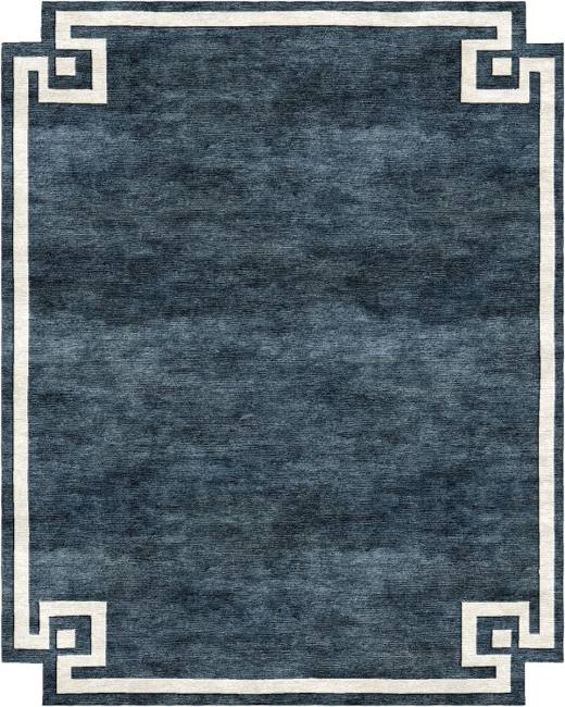 Minimal Edge hand-tufted rug, Navy (RV000036)