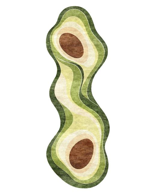 Zest Avocado hand-tufted rug, Fresh Green (AL000004 A)