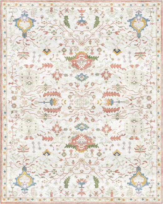 Mira Lilia hand-tufted rug, Ivory Blush (AL000009 A)
