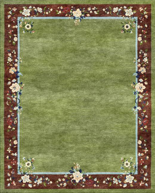 Orchid Elara hand-tufted rug, Sage Brown (RV000022 A)