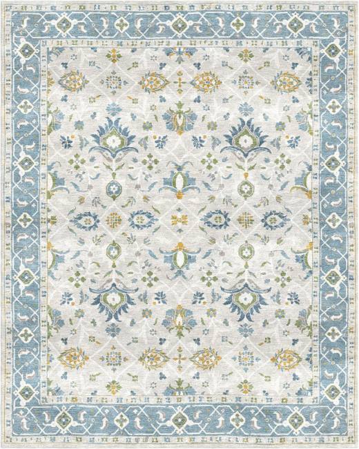 Mira Elora hand-tufted rug, Beige Blue (AL000010 B)