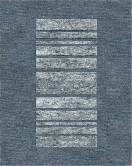 Minimal Stack hand-tufted rug, Slate Blue (RV000034 B)