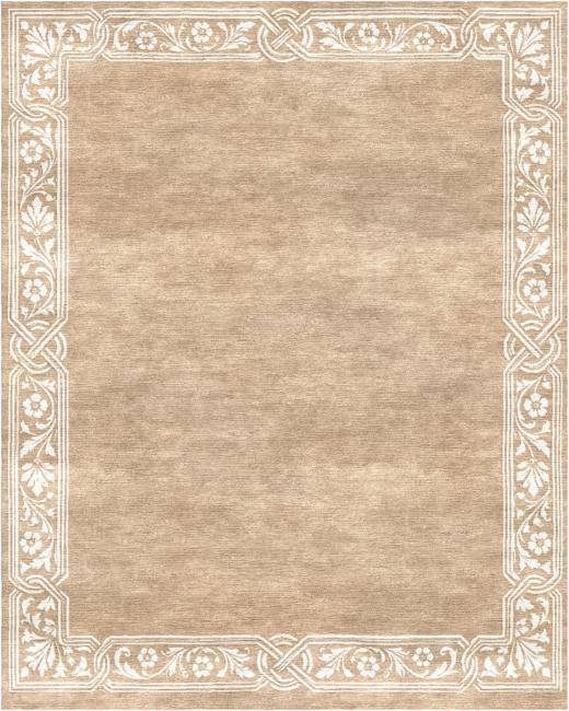 French Heritage Villa hand-tufted rug, Taupe Ivory (RV000047)