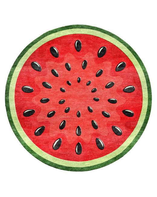 Zest Melon Pop hand-tufted rug, Red (AL000001)