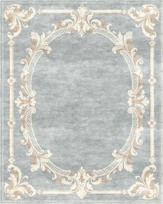 French Heritage Celine hand-tufted rug, French Blue (RV000049)