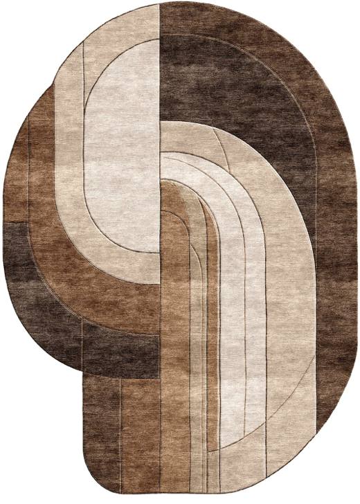 Maison Verve hand-tufted rug, Mocha (RV000045 A)