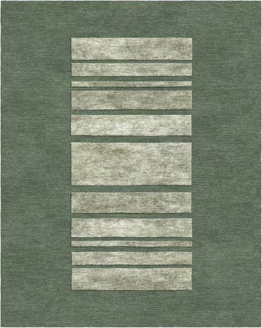 Minimal Stack hand-tufted rug, Green (RV000034 A)