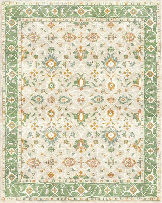 Mira Elora hand-tufted rug, Beige Green (AL000010)