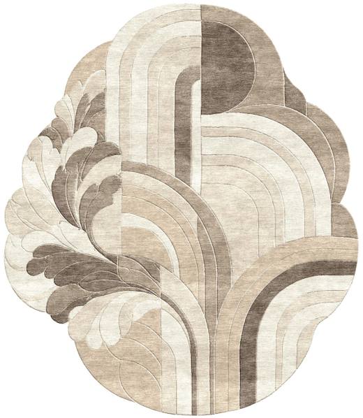 Maison Arcelle hand-tufted rug, Stone (RV000043 B)