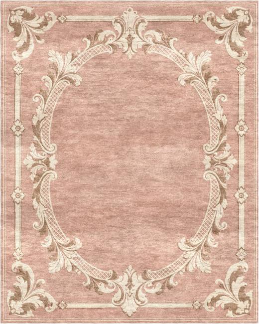 French Heritage Celine hand-tufted rug, Blush (RV000049 C)
