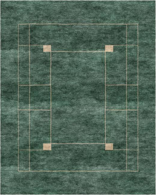 Minimal Portico hand-tufted rug, Forest (RV000035 C)