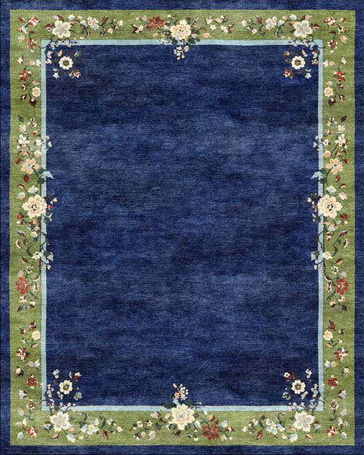 Orchid Elara hand-tufted rug, Midnight Sage (RV000022 B)
