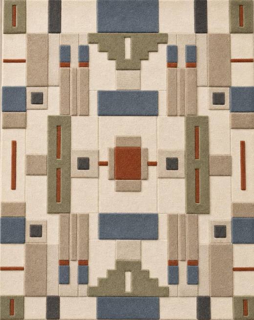 Nordic Roven hand-tufted rug, Sage Multi (RV000009)