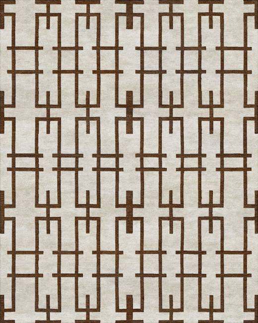 Axis Verra hand-tufted rug, Ivory Walnut (RV000006 B)