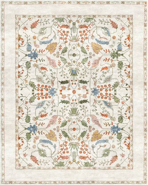 Mira Meadow hand-tufted rug, Ivory Multi (AL000007)