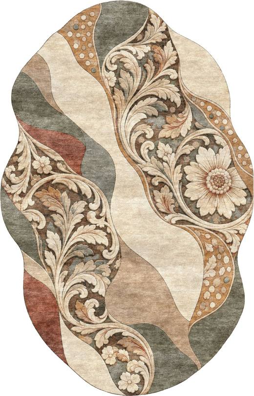 Maison Rivel hand-tufted rug, Sage Stone (RV000041 B)