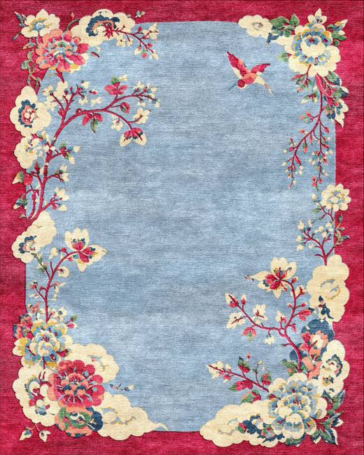 Orchid Liora hand-tufted rug, Powder Blue (RV000021 C)