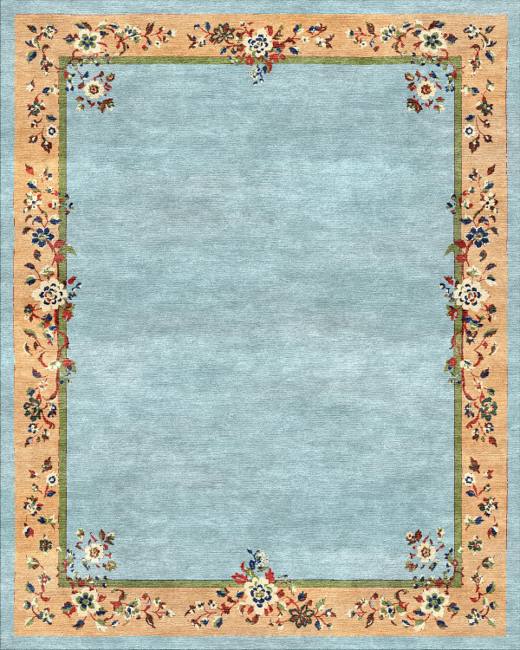 Orchid Elara hand-tufted rug, Mint Blue (RV000022 C)