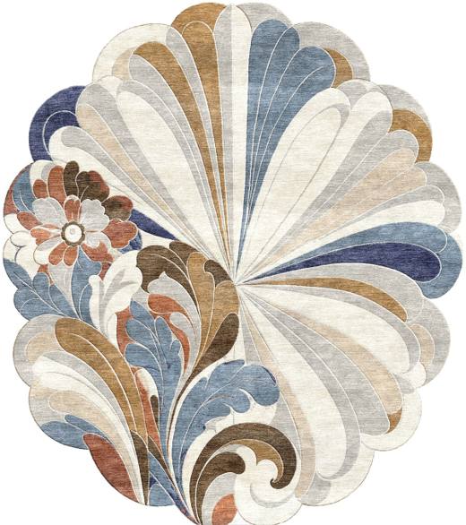 Maison Rosette hand-tufted rug, Mist Blue (RV000042 B)
