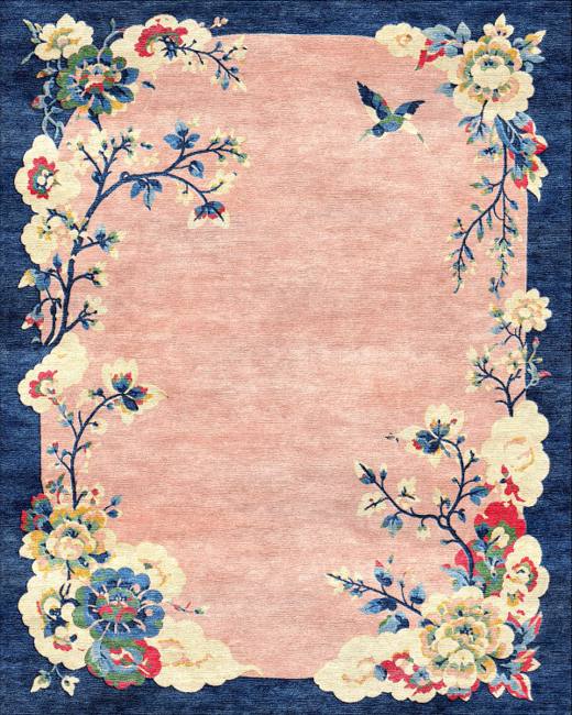 Orchid Liora hand-tufted rug, Blush Rose (RV000021 B)
