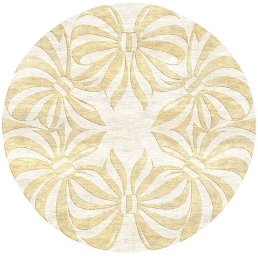 Christmas Candy Bow hand-tufted rug, Champagne (AL000013 B)