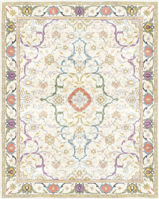 Mira Serena hand-tufted rug, Ivory Lilac (AL000008 A)