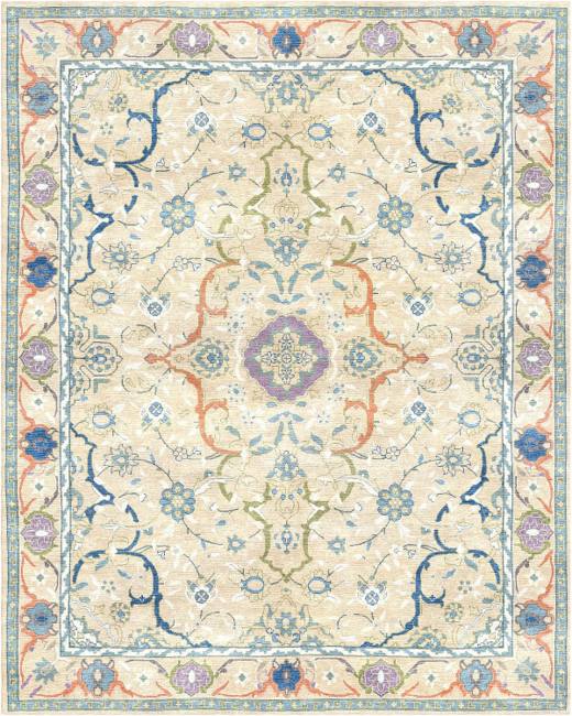 Mira Serena hand-tufted rug, Sand Coral (AL000008 C)