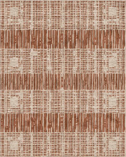Axis Twill hand-tufted rug, Rust (RV000004)