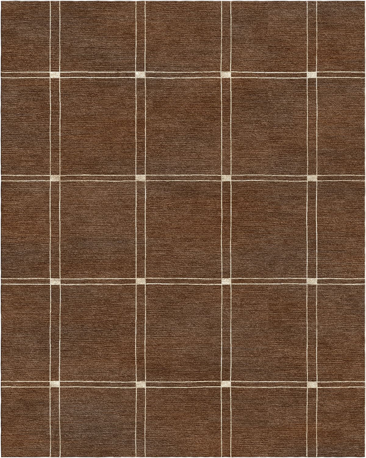 Minimal Frame hand-tufted rug, Walnut (RV000028 A)