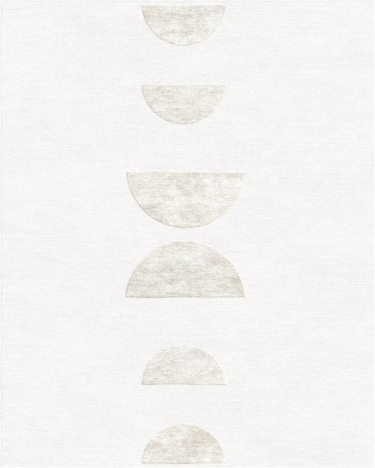 Minimal Arc hand-tufted rug, Snow (RV000033 B)