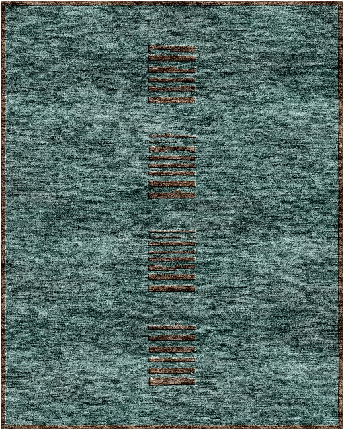 Minimal Mark hand-tufted rug, Teal (RV000029 A)