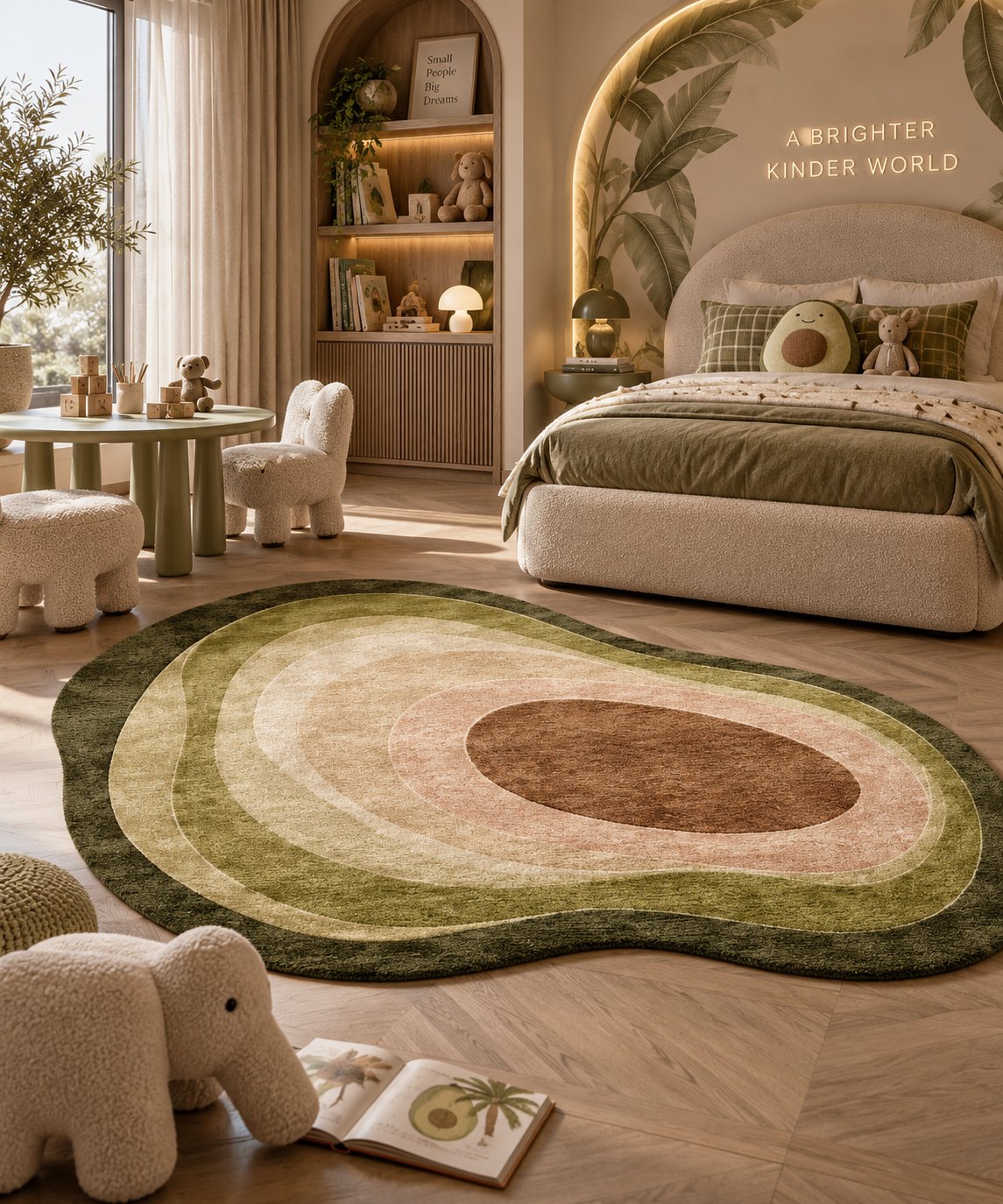 Zest Avocado hand-tufted rug (AL000004)