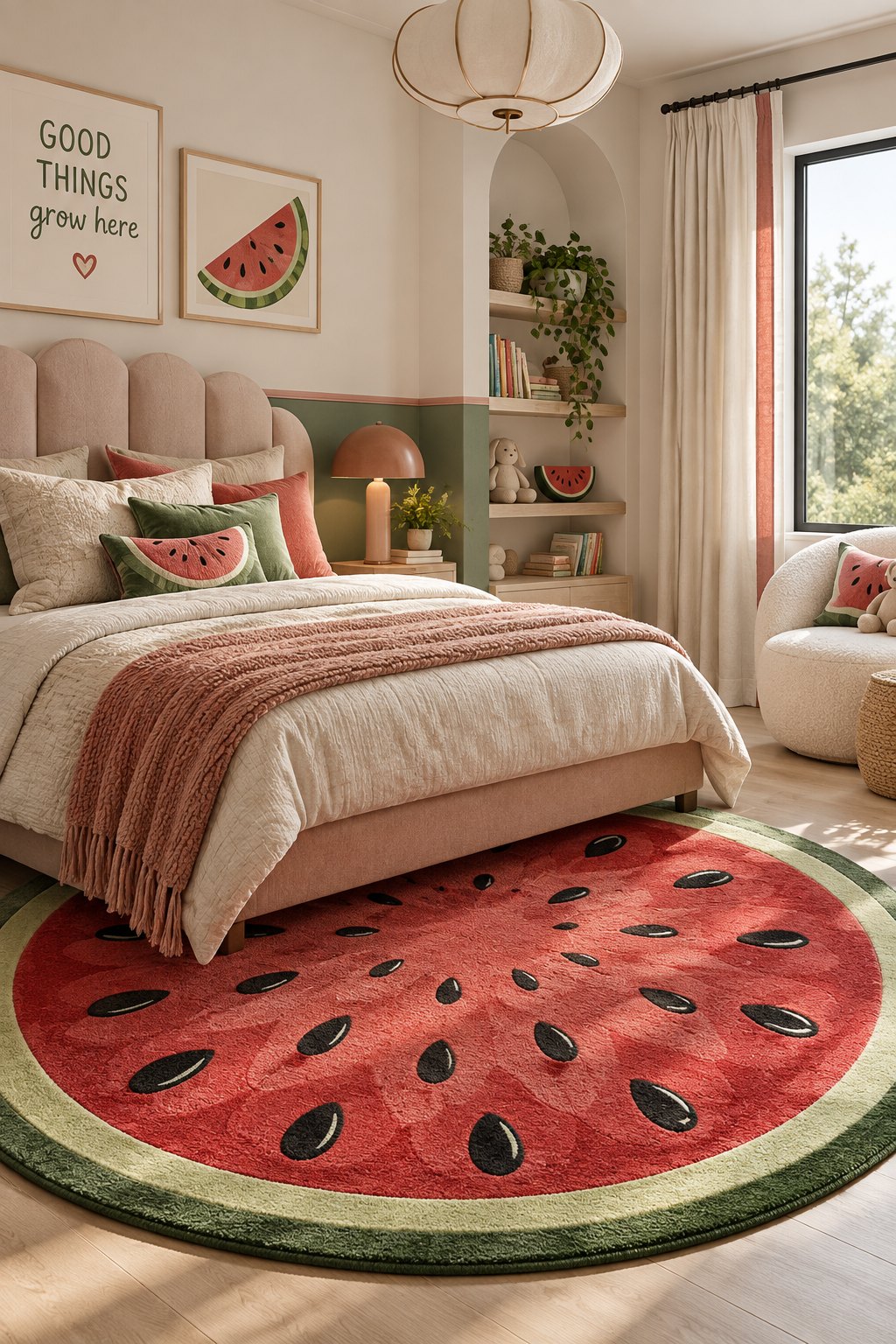 Zest Melon Pop hand-tufted rug (AL000001)